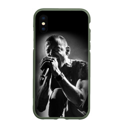 Чехол для iPhone XS Max матовый Chester Bennington Linkin Park