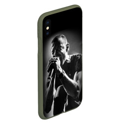 Чехол для iPhone XS Max матовый Chester Bennington Linkin Park - фото 2