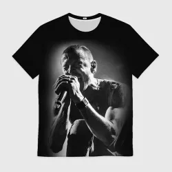 Мужская футболка 3D Chester Bennington Linkin Park