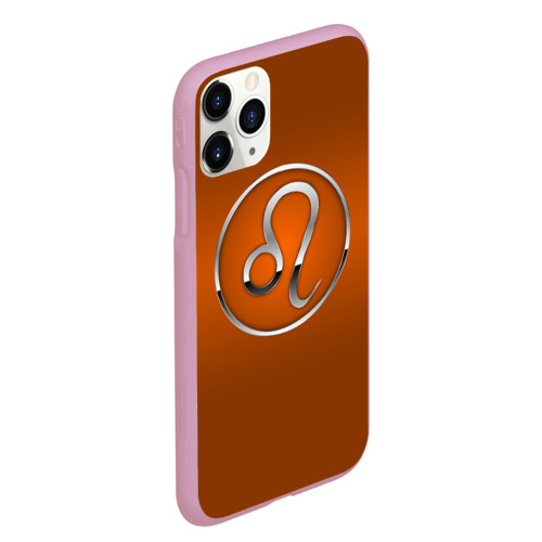 Чехол для iPhone 11 Pro Max матовый Leo (Лев), цвет розовый - фото 3