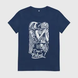 Женская футболка хлопок Don't Blink, Доктор Кто