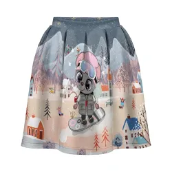 Милая мышка на сноуборде