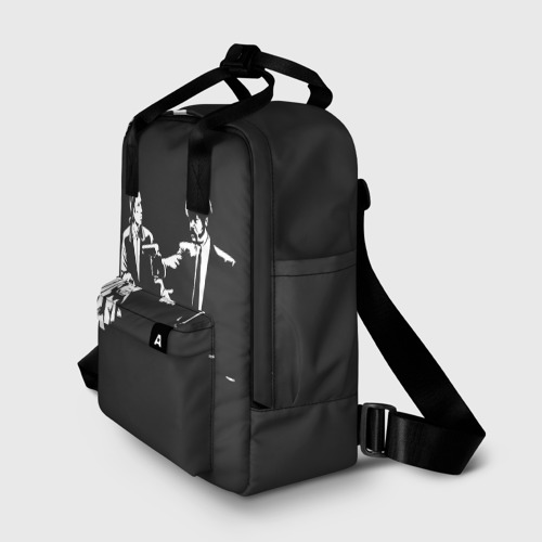 Женский рюкзак 3D с принтом Криминальное Чтиво, фото на моделе #1