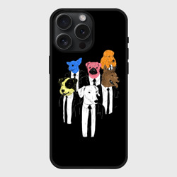 Чехол силиконовый для Apple iPhone 15 Pro Мax матовый Бешеные Псы