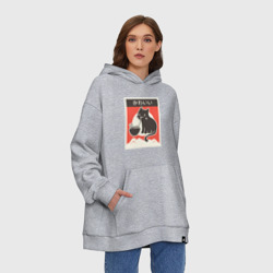 Худи SuperOversize хлопок Котик и Рамен - фото 2