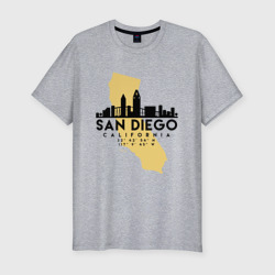 Мужская футболка хлопок Slim Сан-Диего Калифрния