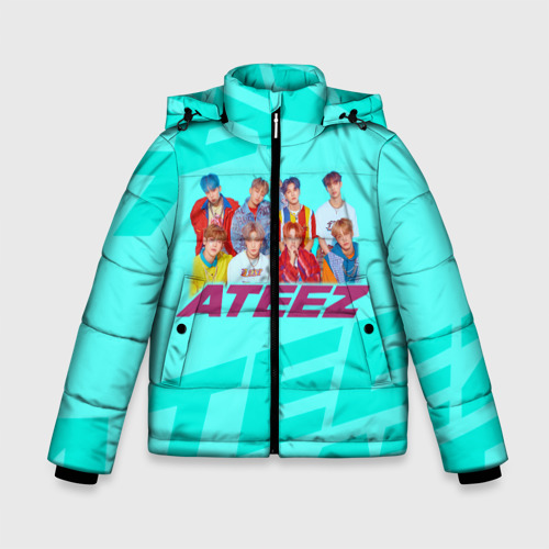 Зимняя куртка для мальчиков 3D Ateez, цвет светло-серый