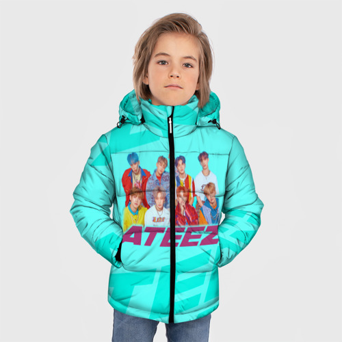 Зимняя куртка для мальчиков 3D Ateez, цвет светло-серый - фото 3