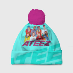 Шапка 3D c помпоном Ateez