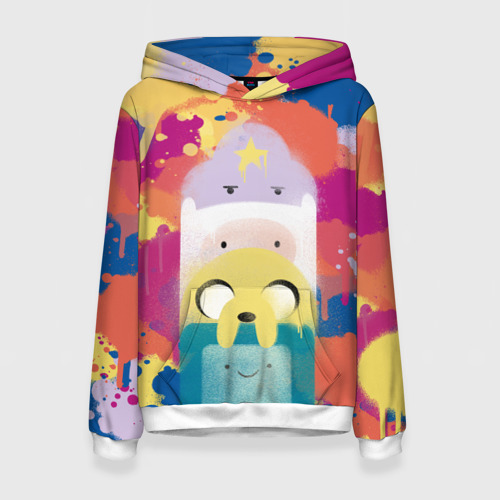 Женская толстовка 3D Adventure Time Фото 01 Женская толстовка 3D Adventure Time Фото 01