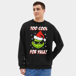 Мужской свитшот oversize без начеса хлопок Гринч - фото 2