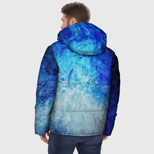 Мужская зимняя куртка 3D с принтом Stalker zone, вид сзади #2