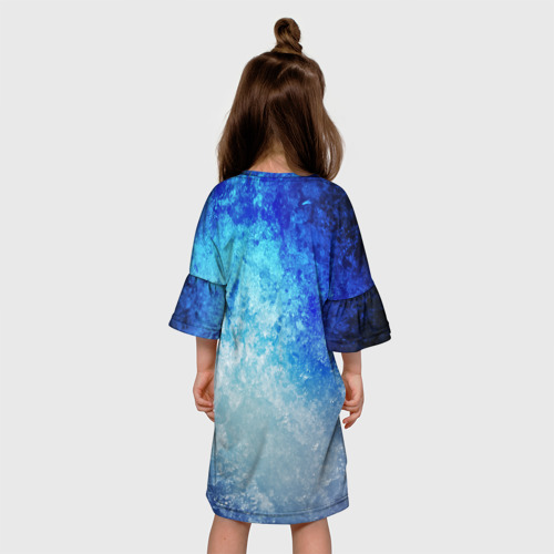 Детское платье 3D с принтом Stalker zone, вид сзади #2
