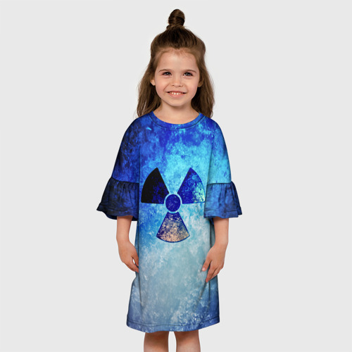 Детское платье 3D с принтом Stalker zone, вид сбоку #3