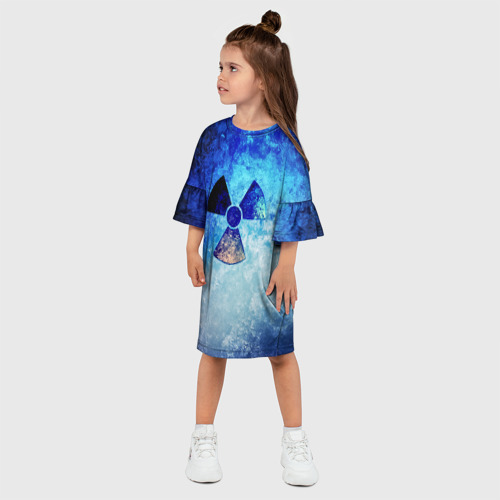 Детское платье 3D с принтом Stalker zone, фото на моделе #1