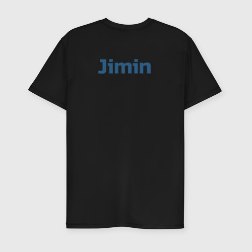 Мужская футболка хлопок Slim Jimin BTS, цвет черный - фото 2