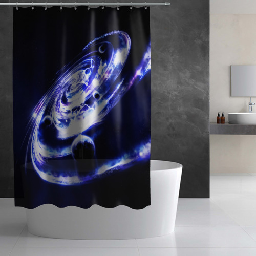 Штора 3D для ванной Galaxy - фото 2