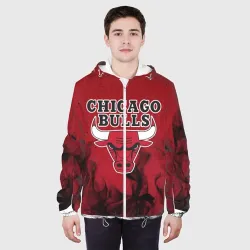 Мужская куртка 3D Chicago bulls Чикаго буллс - фото 4