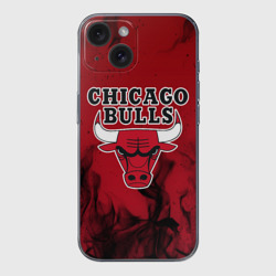 Чехол для iPhone 15 силиконовый с защитой камеры Chicago bulls Чикаго буллс