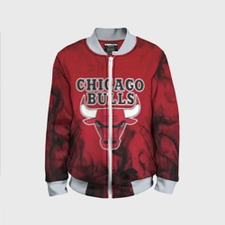 Детский бомбер 3D Chicago bulls Чикаго буллс