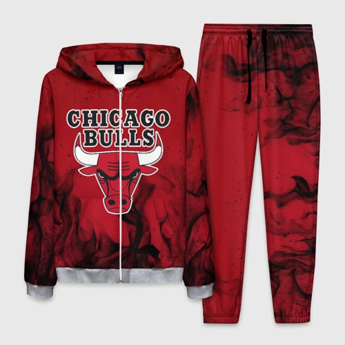 Мужской костюм 3D Chicago bulls Чикаго буллс