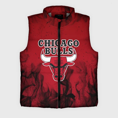 Мужской жилет утепленный 3D Chicago bulls Чикаго буллс