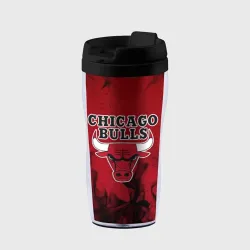 Термокружка-непроливайка Chicago bulls Чикаго буллс
