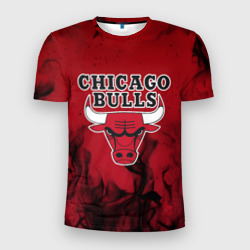 Мужская футболка 3D Slim Chicago bulls Чикаго буллс