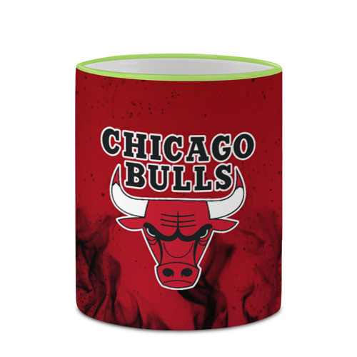 Кружка с полной запечаткой Chicago bulls Чикаго буллс, цвет Кант светло-зеленый - фото 4