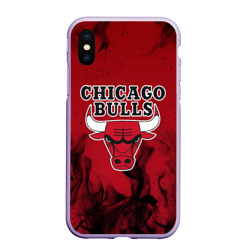 Чехол для iPhone XS Max матовый Chicago bulls Чикаго буллс