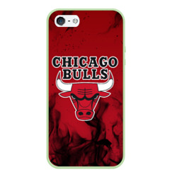 Чехол для iPhone 5/5S матовый Chicago bulls Чикаго буллс