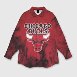 Мужская рубашка oversize 3D Chicago bulls Чикаго буллс