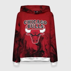 Женская толстовка 3D Chicago bulls Чикаго буллс