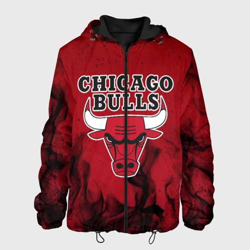 Мужская куртка 3D Chicago bulls Чикаго буллс