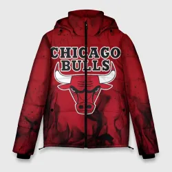 Мужская зимняя куртка 3D Chicago bulls Чикаго буллс