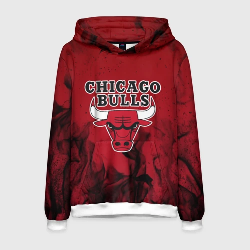 Мужская толстовка 3D Chicago bulls Чикаго буллс