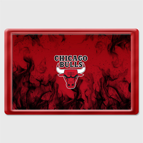 Магнит 45*70 Chicago bulls Чикаго буллс, цвет красный