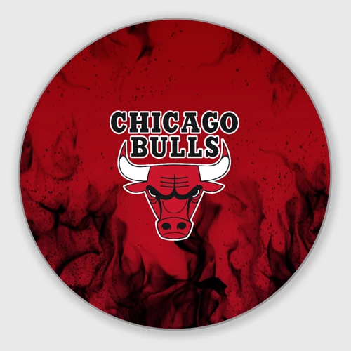 Круглый коврик для мышки Chicago bulls Чикаго буллс