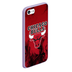 Чехол для iPhone 5/5S матовый Chicago bulls Чикаго буллс - фото 2
