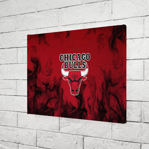 Холст прямоугольный Chicago bulls Чикаго буллс, цвет 3D печать - фото 3