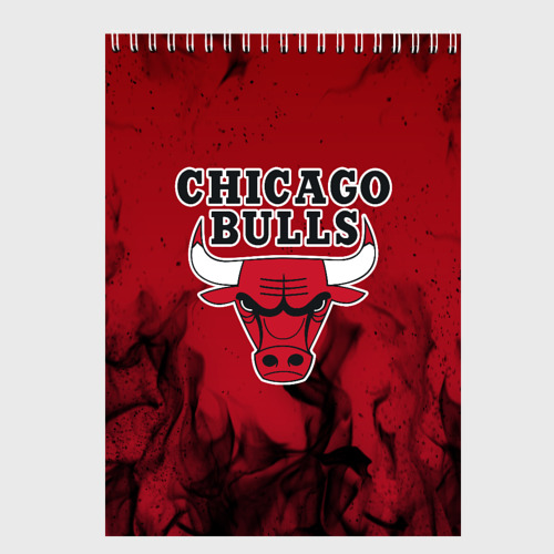 Скетчбук Chicago bulls Чикаго буллс, цвет белый