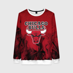 Женский свитшот 3D Chicago bulls Чикаго буллс