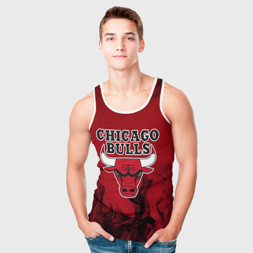 Мужская майка 3D Chicago bulls Чикаго буллс, цвет 3D печать - фото 5