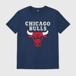 Мужская футболка хлопок Chicago bulls