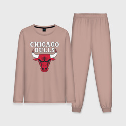 Мужская пижама с лонгсливом хлопок Chicago bulls