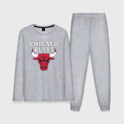 Мужская пижама с лонгсливом хлопок Chicago bulls