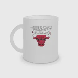 Кружка матовая стеклянная Chicago bulls