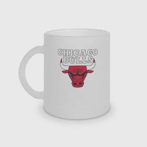 Кружка матовая стеклянная Chicago bulls