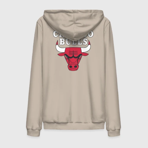 Мужская толстовка на молнии хлопок Chicago bulls