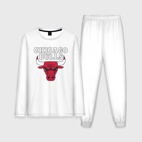 Мужская пижама с лонгсливом хлопок Chicago bulls